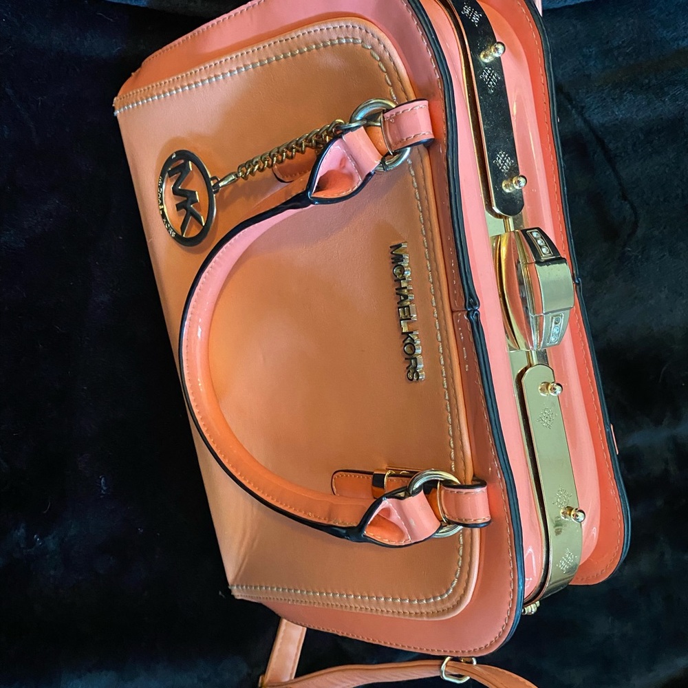 Peach color Michael Kors purse vintage